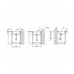 Set chiuveta soft compozit Pyramis Square 76x50 DUROTHEK ALB + Baterie Bello - imagine 3