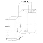 Combina Frigorifica Incorporabila PYRAMIS Smartline COBI34N - imagine 5