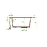 Chiuveta granit Pyramis AVANGARD 1B Square White - imagine 5