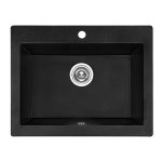 Chiuveta granit Pyramis AVANGARD 1B Square Black - imagine 2
