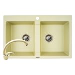 Set chiuveta granit SPARTA 2B & baterie OSSIA - Wanilia
