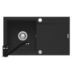 Set chiuveta granit LOTUS & baterie Asalia - Carbon