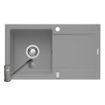 Set chiuveta granit LOTUS & baterie FIDO - Grey