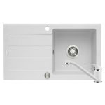 Set chiuveta granit ALYA 1B 1D & baterie ASALIA - White
