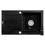 Set chiuveta granit ALYA 1B 1D & baterie ASALIA - Carbon