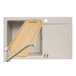 Set chiuveta granit SPARTA PLUS, baterie Asalia & Tocator - Beige