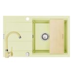 Set chiuveta granit SPARTA PLUS LUX, baterie BELLO & Tocator - Wanilia