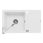 Set chiuveta granit MIDO PLUS & baterie FIDO - White