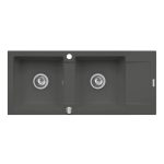 Chiuveta bucatarie Pyramis MIDO 116x50 2B 1D Grey