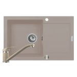 Set chiuveta Pyramis MIDO 79x50 1B1D & baterie ASALIA - Beige
