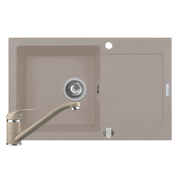 Set chiuveta Pyramis MIDO 79x50 1B1D & baterie ASALIA - Beige