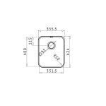 Chiuveta inox Pyramis RELIA 33x40 1B - imagine 2