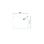 Chiuveta inox Pyramis RELIA 50x40 1B - imagine 3
