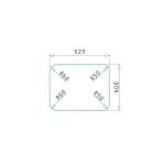 Chiuveta inox Pyramis RELIA 57x45 1 1/2B DR - imagine 3