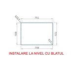 Chiuveta inox Pyramis ZERIA 75x52 2B - imagine 3