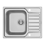 Chiuveta inox Pyramis FEDRA 62x50 1B1D SM