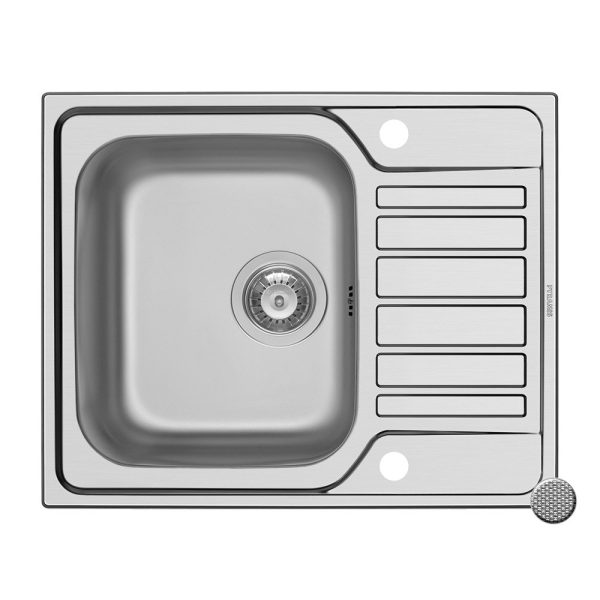 Chiuveta inox Pyramis FEDRA 62x50 1B1D LN