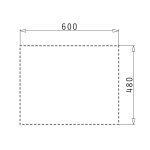 Chiuveta inox Pyramis FEDRA 62x50 1B1D LN - imagine 4