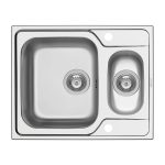 Chiuveta inox Pyramis FEDRA EXTRA 62x50 1 1/2B SM