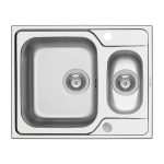 Chiuveta inox Pyramis FEDRA EXTRA 62x50 1 1/2B SM - imagine 2