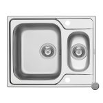 Chiuveta inox Pyramis FEDRA EXTRA 62x50 1 1/2B LN
