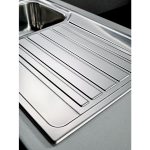 Chiuveta inox Pyramis FEDRA 79x50 1B1D LN - imagine 3