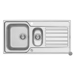 Chiuveta inox Pyramis FEDRA EXTRA 100x50 1 1/2B 1D LN - imagine 2