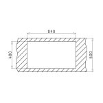 Chiuveta inox Pyramis AURORA 86x50 1B1D SM - imagine 5