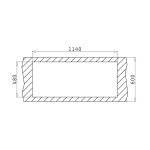 Chiuveta inox Pyramis AURORA 116x50 2B1D SM - imagine 4