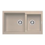 Chiuveta Granit ALAZIA 86x50 1 3/4B Ivory