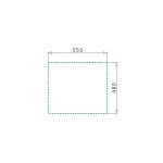 Chiuveta Granit ISTROS 57x50 1B Industrial Grey - imagine 3