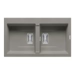 Chiuveta granit KARTESIO 86x50 2B Industrial Grey
