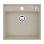 Set chiuveta granit ALYA 1B 53x50 & baterie ASALIA Sand Beige - imagine 2