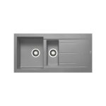 Chiuveta Granit Alazia 100x50 1 1/2B 1D Industrial Grey