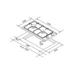 Plita gaz domino Pyramis 30PG 630 - imagine 2