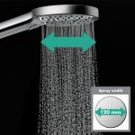 Hansgrohe Raindance Select S 120 para dus 3 functii PowderRain, crom - imagine 11