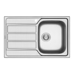 Chiuveta inox ATHENA DIAMOND 79x50 1B1D DR