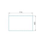 Chiuveta inox ATHENA DIAMOND 79x50 1B1D ST - imagine 5