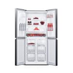 Side by Side Pyramis FSO199 Multi Door Black Glass - imagine 3