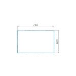 Chiuveta bucatarie SPARTA PLUS 78x48 1 1/2B 1D Snow - imagine 3