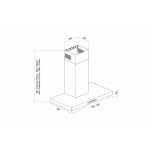Hota decorativa Pyramis LEVE 90cm - imagine 3