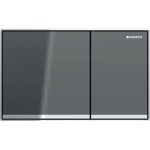 Geberit Sigma60 clapeta de actionare dubla, coplanara, sticla, antracit lava