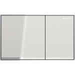 Geberit Sigma60 clapeta de actionare dubla, coplanara, sticla, gri nisipiu