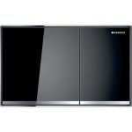 Geberit Sigma60 clapeta de actionare dubla, coplanara, sticla, negru lucios