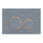 Geberit Sigma21 clapeta de actionare dubla ardezie mustang, detalii rose gold