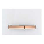 Geberit Sigma50 clapeta de actionare dubla alba, butoane rose gold