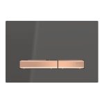 Geberit Sigma50 clapeta de actionare dubla negru lucios, butoane rose gold