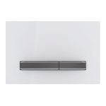 Geberit Sigma50 clapeta de actionare dubla alba, butoane negre cromate