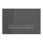 Geberit Sigma50 clapeta de actionare dubla negru lucios, butoane negre cromate