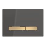 Geberit Sigma50 clapeta de actionare dubla negru lucios, butoane bronz